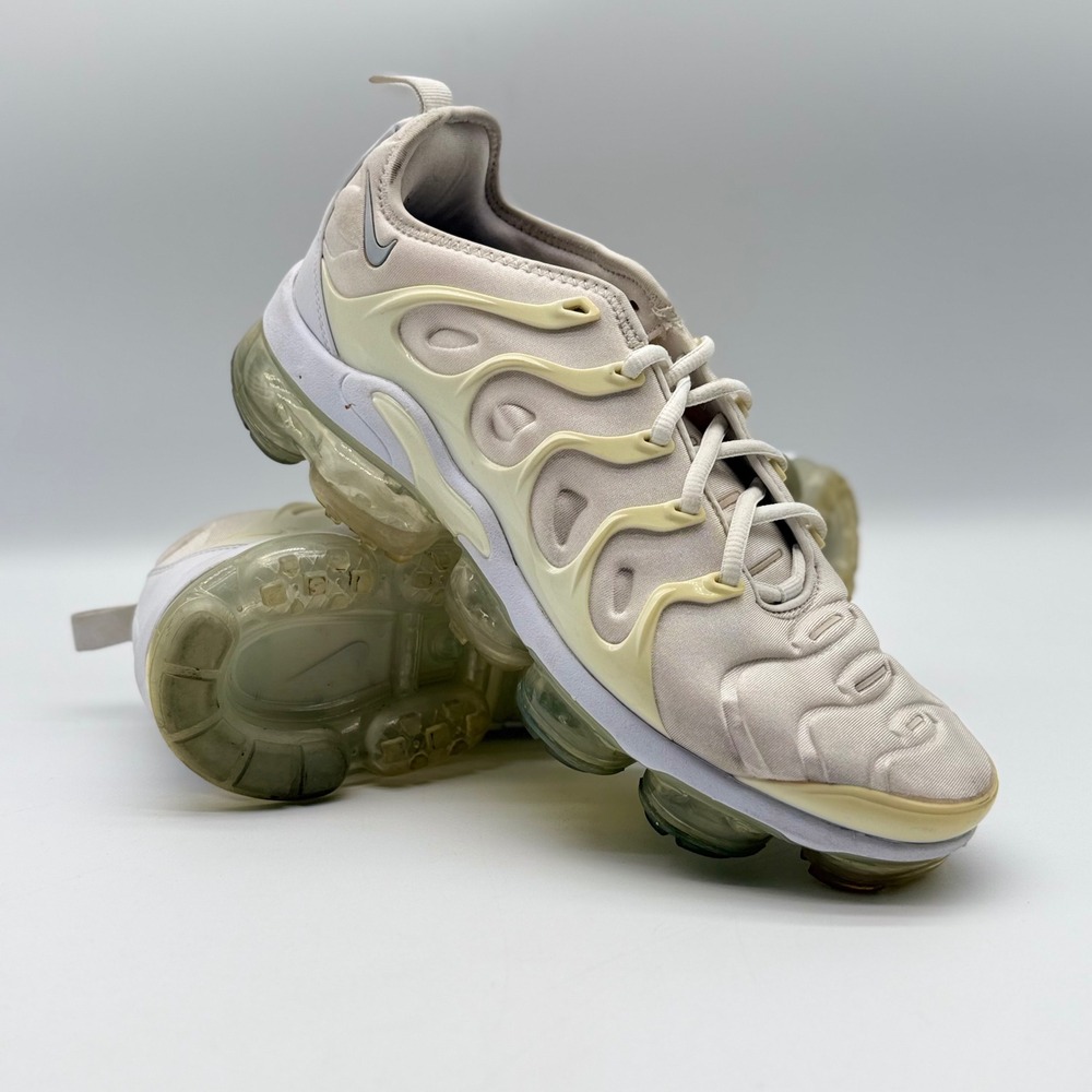 Nike Air VaporMax Plus White Pure Platinum Mens 10 Sneaker 924453-100